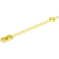 99784-19 Paal 1x12: 1x2 plaat OPEN noppen + 1x1 ronde plaat transparant geel NIEUW *1B321