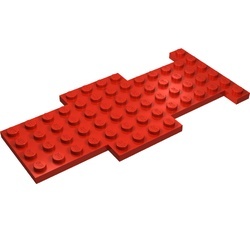bb0050-5G Bodemplaat 6x13 rood gebruikt *