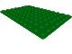 bb31-6G Basisplaat 8x12 (geen nopgaten onder) groen gebruikt *3K000