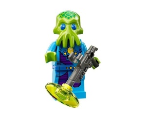 col13-7 Buitenaardse strijder (Alien)met wapen en voetstuk NIEUW *0M0000
