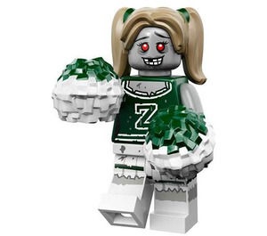 col14-8 Zombie Cheerleader met twee pompoenen en standaard NIEUW *0M0000