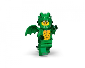 col23-12 Groene draak-costuum met standaard NIEUW *0M0000