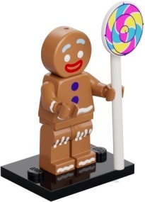colshr-3 SHREK: Gingy, peperkoekmannetje met lollie en standaard 0M0000 NIEUW *