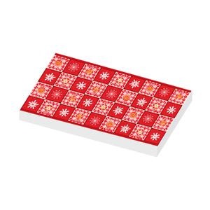 CUS1107 Tegel 2x4Kerst tafellaken wit NIEUW *0A001