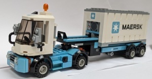 Ex 10219 Maersk containerlorry met witte container - Img 2