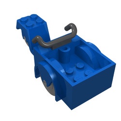 fabac2-7G FABULAND driewieler 2 WIELEN VOOR blauw gebruikt *