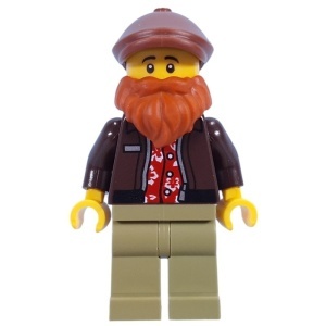 idea214 Fotograaf- Man, donkerbruine jas en baard NIEUW *0M0000