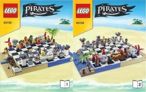 INS40158 40158 BOUWBESCHRIJVING- LEGO Chess NIEUW *