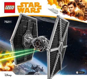 INS75211-G 75211 BOUWBESCHRIJVING- Imperial TIE Fighter gebruikt *LOC RBSW