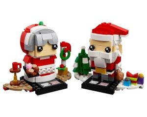Set 40274-G Brickheadz Mr. Claus & Mrs. Claus zonder doos (99% compleet) gebruikt *