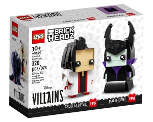 Set 40620-G BrickHeadz Cruella & Maleficent, met doos (99% compleet) gebruikt * - Img 2