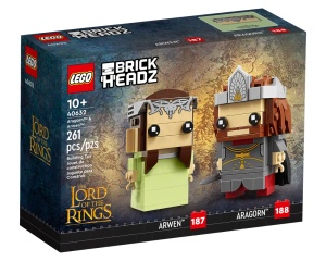 Set 40632-G BrickHeadz Aragorn & Arwen, met doos (99% compleet) gebruikt * - Img 2