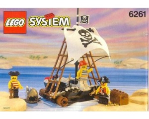Set 6261-G Raft Raiders, zonder doos gebruikt *