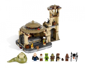 Set 9516-GX Jabba's Palace ZONDER MINIFIGS deels gebouwd 97%/D/B gebruikt *