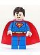 sh0003 Superman- Donkerblauw pak, krullend haar, rode laarzen NIEUW *0M0000