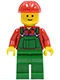 twn106G Boer met rood shirt en groene overall gebruikt *0M0000