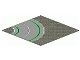 WPLBKEUS-9G B-KEUS 10 stuks wegen/vliegveld platen assorti met kleine hoekjes tot 6 noppen afgebroken of met penkrassen of met verkleuringen, verder uitstekend bruikbaar lichtgrijs (klassiek) gebruikt *3K000