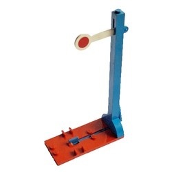 x489-7G Trein armsignaal (pakketpost) blauw gebruikt *