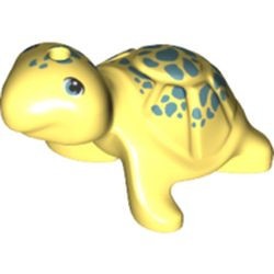 11603pb04-103 Schildpad met metallic vlekjes geel, lichthelder NIEUW *