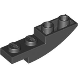 13547-11 Omgekeerde dakpan 4x1 rond zwart NIEUW *1B105