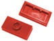 15573-5 Platte plaat 1x2 met 1 nop rood NIEUW *1B347
