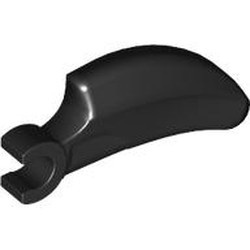 16770-11G Klauw/hoorn/tand met clip zwart gebruikt *0K000
