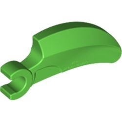 16770-36 Klauw/hoorn/tand met clip groen, helder NIEUW *0K000