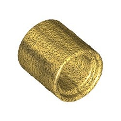 18654-115 Technic, Pin koppelaar ** LENGTE 1 ** Rond goud, parel NIEUW *1A070