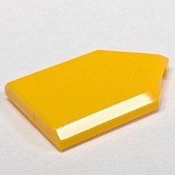 22385-110 Tegel 2x3 zeskantig oranje, lichthelder NIEUW *1L145