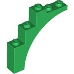 2339-6G Steen, halve boog 1x5x4 (trapsgewijs) groen gebruikt *1L258+260