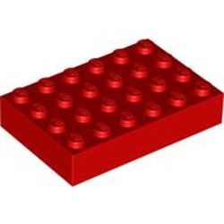 2356-5G Steen 4x6 rood gebruikt *5K0000
