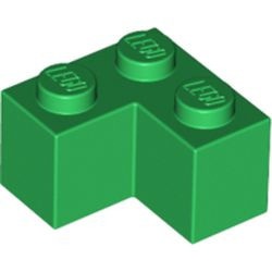 2357-6 Steen 2x2 hoek groen NIEUW *1B009