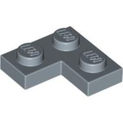 2420-55 Platte plaat 2x2 hoek blauw, zandkleurig NIEUW *1B226