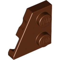 24299-88 Wig plaat 2x2 links bruin, roodachtig NIEUW *1B229