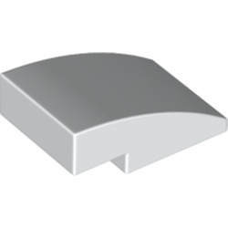 24309-1 Dakpan rond 3x2 geen noppen afgerond wit NIEUW *1B103