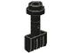 2433-11G Scharnier met drie vingers en stop zwart gebruikt *6K2
