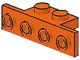 2436-4 Verbindingsplaat 1x2- 1x4 (kan ook 28802 zijn) oranje NIEUW *1L361