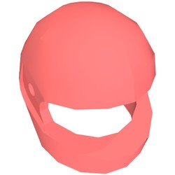 2446-220 Integraalhelm (vizier: zie INFO 2447) rood, koraal NIEUW *0L0000