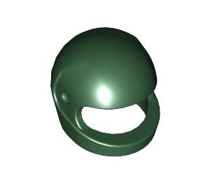 2446-80G Integraalhelm (vizier: zie INFO 2447) groen, donker gebruikt *0L0000 - Img 2