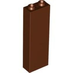 2454-88G Steen 1x2x5 bruin, roodachtig gebruikt *1D005