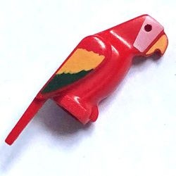 2546p01-5G Vogel- Papegaai kleine bek rood gebruikt *1E010