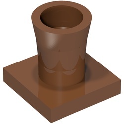 2563-88 Basis palmboom bruin, roodachtig NIEUW *0D031