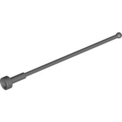 2569-85G Antenne 1x8 noppen hoog grijs, donker (blauwachtig) gebruikt *1E013