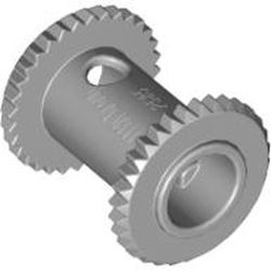 2585-86G Slangen rol 2x2 drum grijs, licht (blauwachtig) gebruikt *1F006