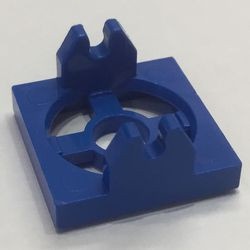 2609-7G Platte plaat 2x2- magneethouder BODEM zonder noppen blauw gebruikt *1D000