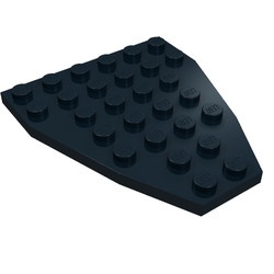 2625-11G Boegplaat 7x6 zonder inham zijkant zwart gebruikt *3D0000
