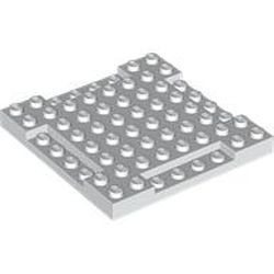 2628-86 Steen 8x8x 2/3 met 1x4 verlagingen grijs, licht (blauwachtig) NIEUW *5K0000