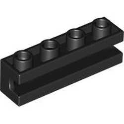 2653-11 Steen 1x4 met sleuf horizontaal zwart NIEUW *