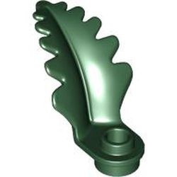 2682-80 Blad gekruld met ronde 1x1 plaat met gat groen, donker NIEUW *5C082