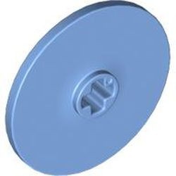 2723-42 Technic Disk 3x3 met asgat blauw, midden NIEUW *0D000